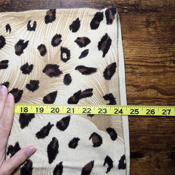 Cathy Daniels Faux Cashmere Leopard Print Crew Neck Pullover Sweater Size Medium - Picture 7 of 7